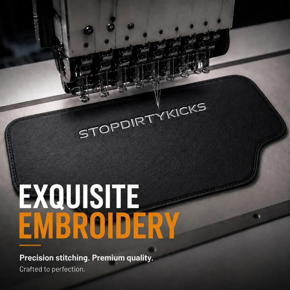 Premium car seat protector with exquisite embroidery, precision stitching and premium quality craftsmanship