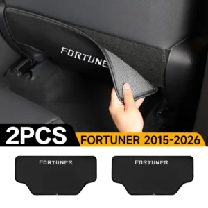 Toyota Fortuner 2015-2026 custom car seat back kick protector mats, premium 2PCS set for interior protection