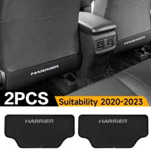 Toyota Harrier seat back kick protectors, custom fit anti-scratch mats for mid-size SUV