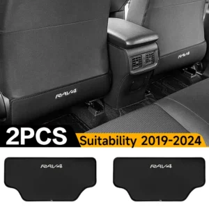 Toyota RAV4 2019-2024 seat back kick protectors, durable waterproof anti-scratch mats
