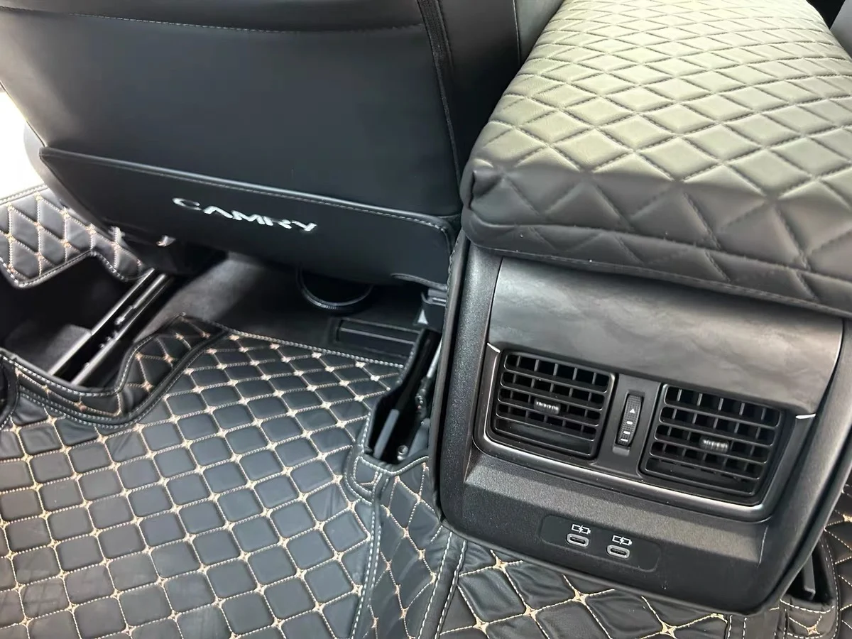 Toyota Camry kick mat installed, customer photo
