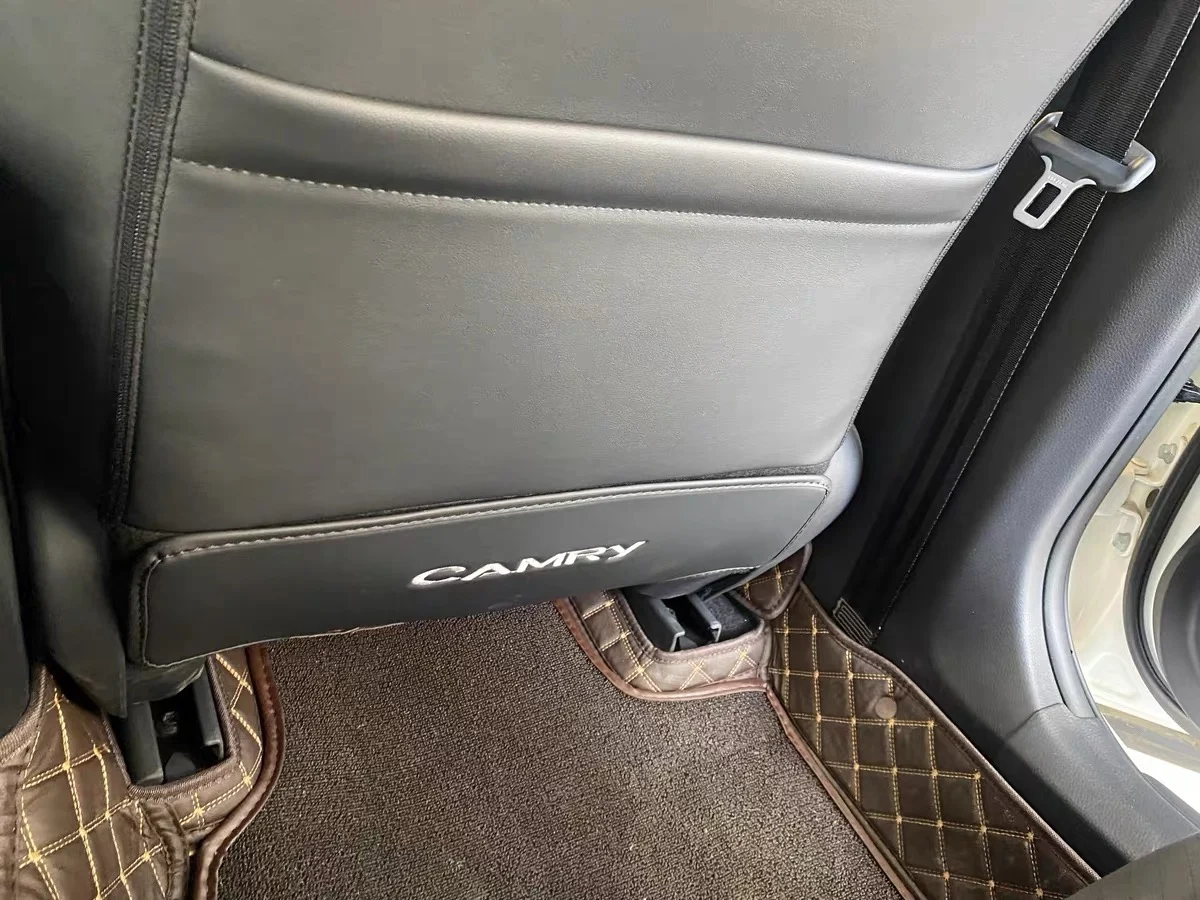 Toyota Camry kick mat installed, customer photo